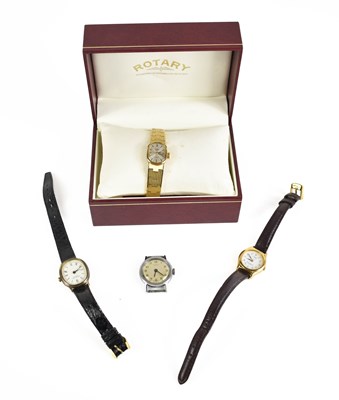 Lot 271 - A ladies Rotary wristwatch, with oval baton...