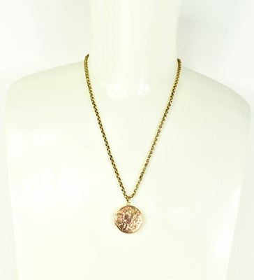 Lot 116 - A 9ct gold belcher chain, together with a 9ct...