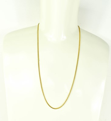 Lot 151 - A 9ct gold chainlink necklace, 6.7g.