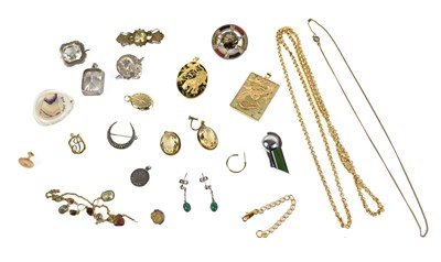 Lot 68 - A silver and rock crystal brooch, early 20th...