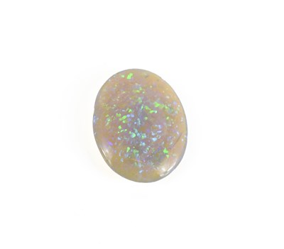 Lot 87 - A large polished oval opal, unset, 7.1g, 3.5...