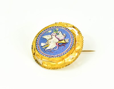 Lot 1 - An Italian Grand Tour style micro mosaic...