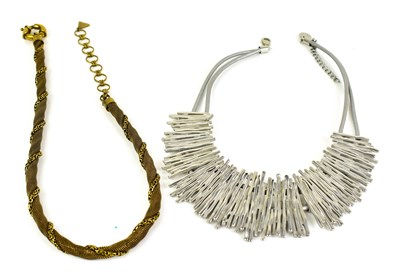 Lot 32 - A Bugatti basket weave and chain twist...