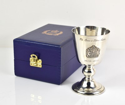 Lot 384 - An Elizabeth II silver commemorative goblet by...