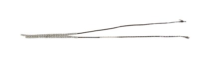 Lot 18 - An 18ct white gold and diamond necklace, set...