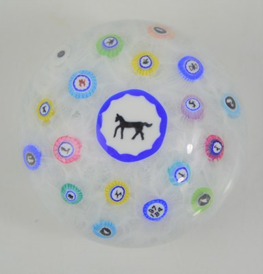 Lot 223 - A Baccarat "Horse" gridel paperweight number...