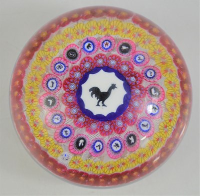 Lot 227 - A limited edition Baccarat "Rooster" gridel...