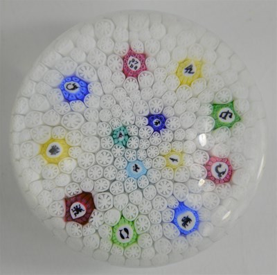 Lot 234 - A Baccarat millefiori "Zodiac" paperweight...