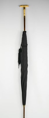 Lot 498 - An Edwaridan umbrella with bamboo handle...