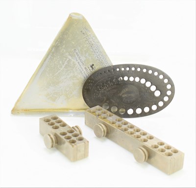 Lot 15 - Two suppository moulds one by Maw of London,...