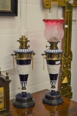 Lot 37 - A pair of neo-classical Continental porcelain...