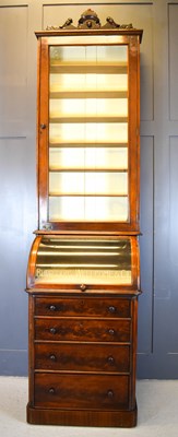 Lot 60a - A rare 19th century mahogany glazed shop...