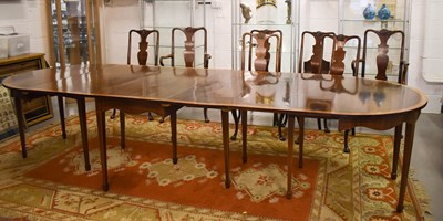 Lot 212 - A late 18th century mahogany D-end dining...