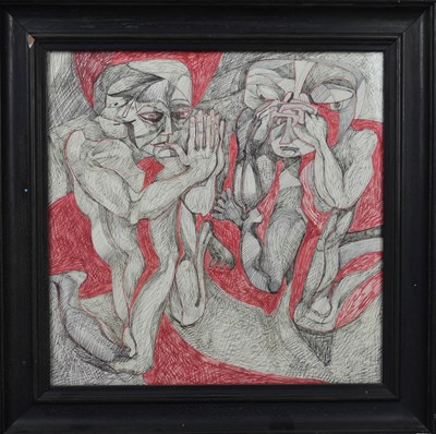 Lot 58 - Rod Meikle (20th century): mid-century ink on...