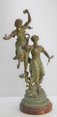 Lot 134 - An early 20th century calamine sculpture after...