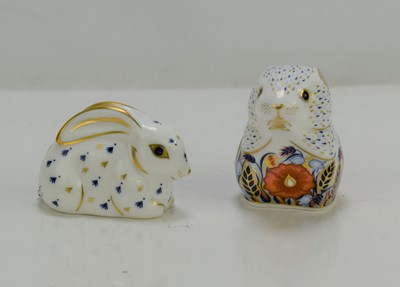 Lot 283 - Two Royal Crown Derby paperweights comprising...