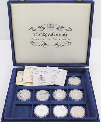 Lot 33 - Eight silver Coronation Anniversary crowns to...