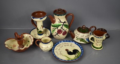 Lot 284 - A group of Torquay ware, to include jug,...