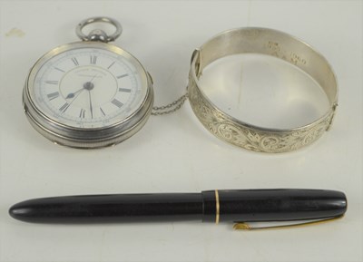 Lot 419 - An early 20th century silver centre seconds...