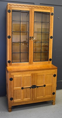 Lot 70 - A Robert "Mouseman" Thompson oak display...