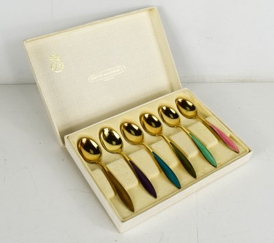 Lot 42 - A set of six silver gilt David-Andersen of...