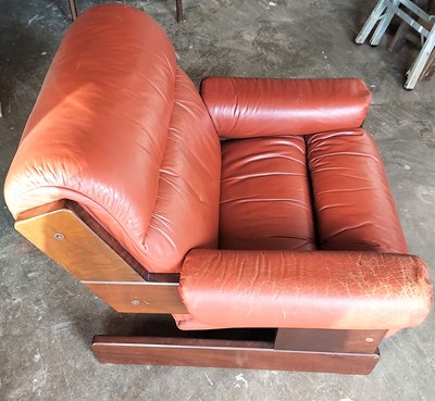 Lot 218 - A Mid-Century Jean Gillon for Probel leather...