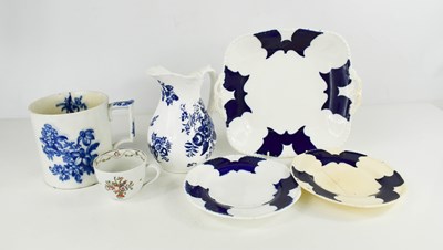Lot 67 - A Caughley jug, 19th century, together with a...