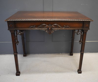 Lot 270 - A 19th century mahogany Chippendale style...