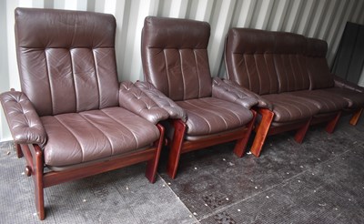 Lot 269 - A Danish Skippers Mobler two seater settee in...