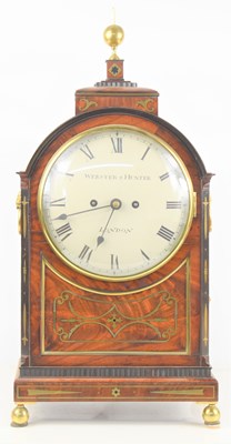 Lot 9 - A Regency mahogany cased bracket clock with...