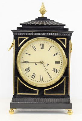 Lot 5 - A Regency eight day bracket clock in an...