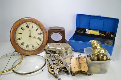 Lot 202 - A group of clock spares and some tools to...