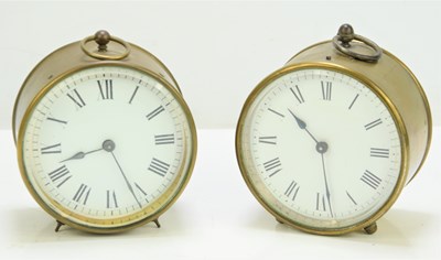 Lot 52 - Two 19th/early 20th century brass cased...