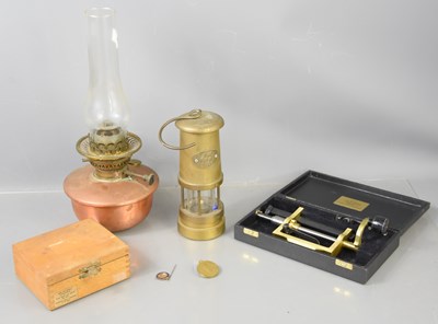 Lot 189 - A Victorian Lampe Veritas copper and brass oil...