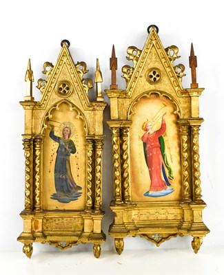 Lot 212A - Two very similar Victorian giltwood frames, of...