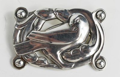 Lot 221A - A Coro Norseland range silver brooch, after...