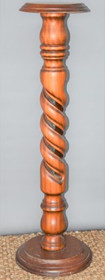 Lot 469 - A mahogany jardiniere stand with barley twist...