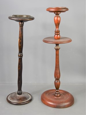 Lot 471 - A 1950s oak ashtray stand together with a...
