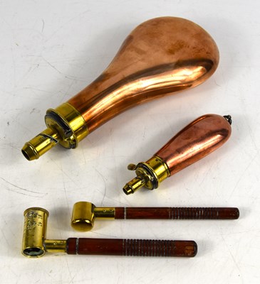 Lot 206 - A 19th century James Dixon powder flask...