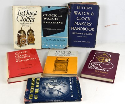 Lot 228 - Seven horological related books to include The...