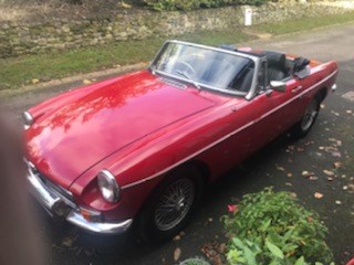 Lot 380 - A red vintage MG B Sports, 1840cc, petrol, 2...