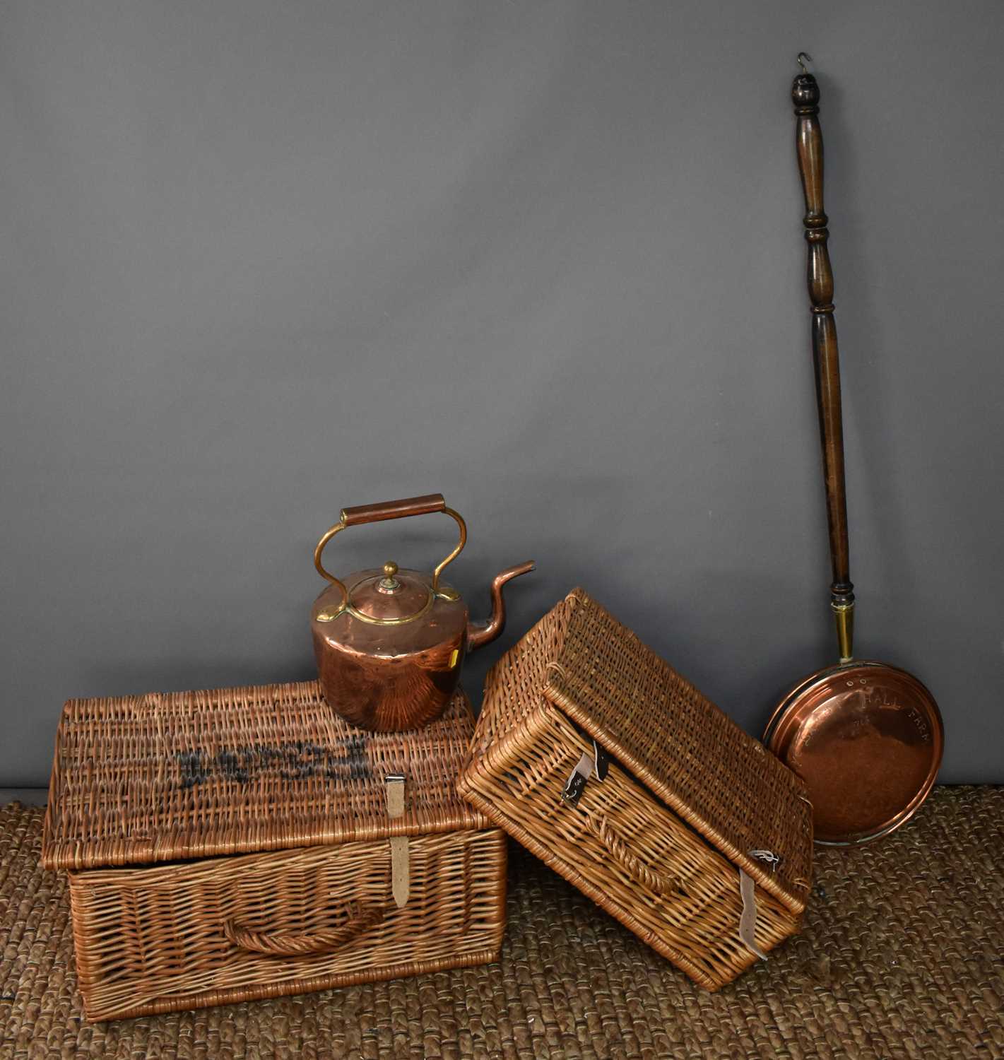 Lot 458 - Two wicker picnic baskets, one by Fortnum &...