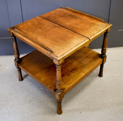 Lot 475 - A 19th century mahogany book rest / table, the...