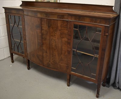 Lot 455 - A mahogany sideboard, with two astragal glazed...