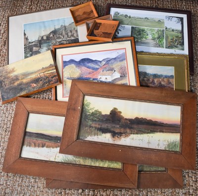Lot 407 - A group of pictures and prints, including a...