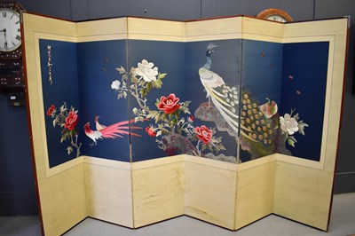 Lot 503 - A 20th century embroidered Chinese panel...