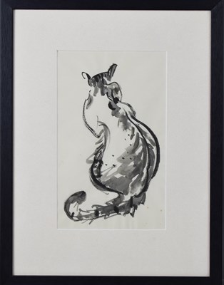 Lot 412 - Lucette De la Fougere (1921-2010): "Cat" print,...