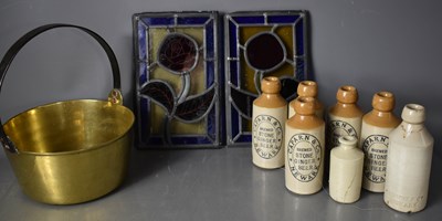 Lot 187 - A group of stoneware bottles for ginger beer...
