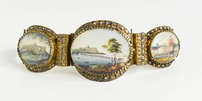 Lot 77 - A 19th century silver gilt Indian bangle,...