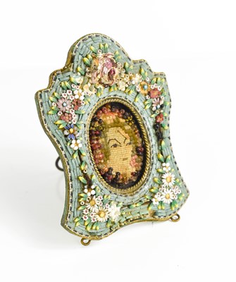 Lot 133 - A 19th century Victorian micromosaic miniature...